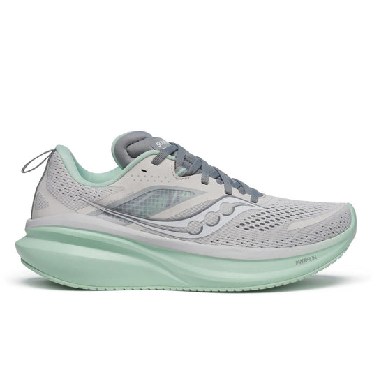 Womens Saucony Omni 22, Fog/Jade, 7.5 D Wide