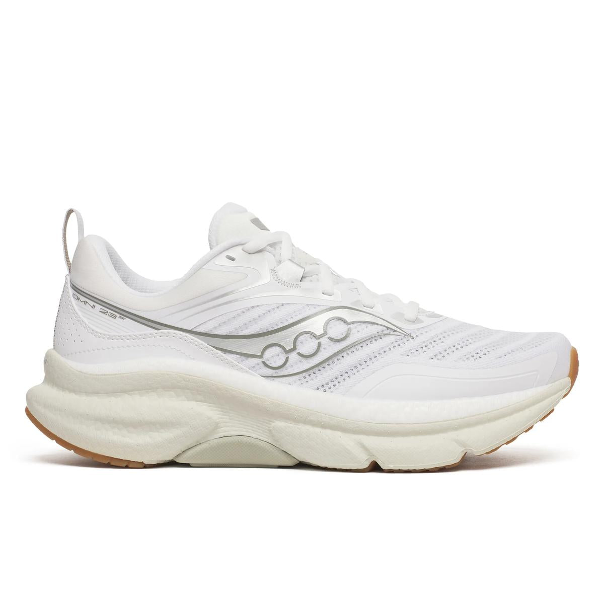 Men's Saucony Omni ST 23, White/Birch, 8 2E Wide