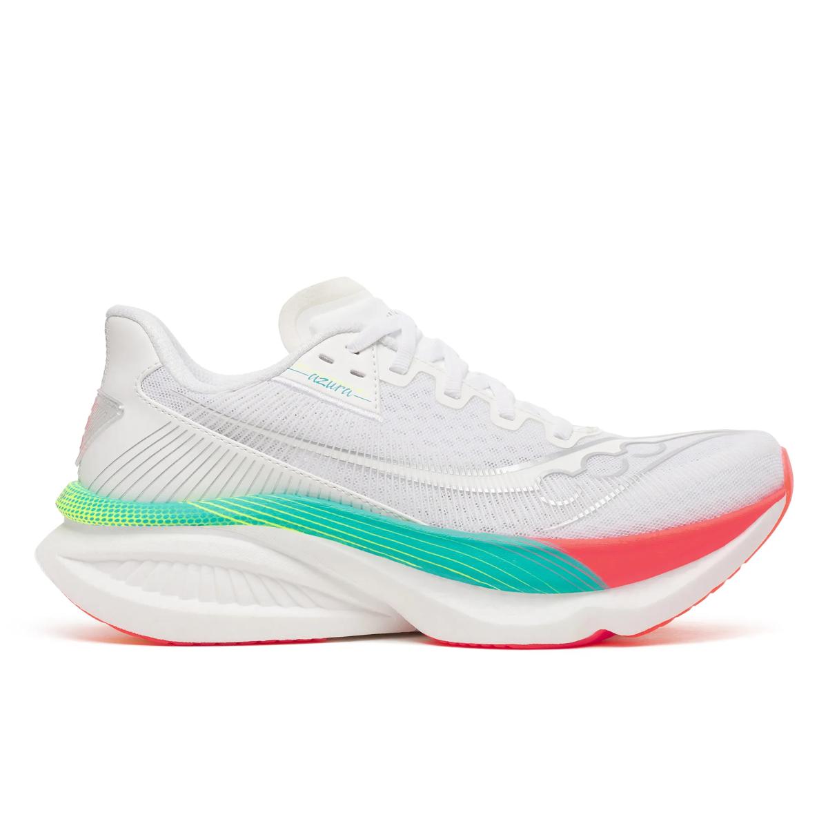 Women's Saucony Endorphin Azura, White/Multi, 6.5 B Medium