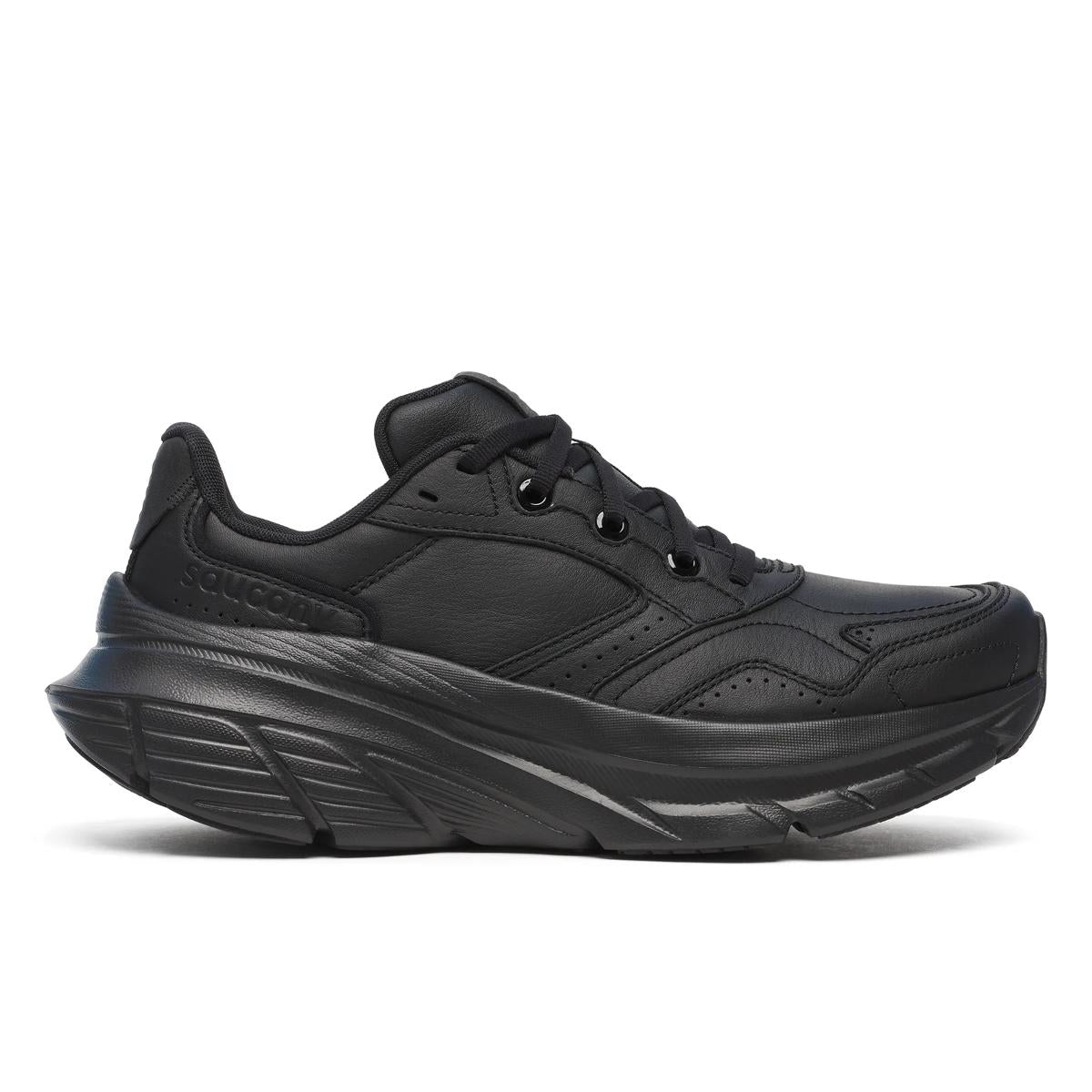 Women's Saucony Guide Metro LE, Triple Black, 8 B Medium