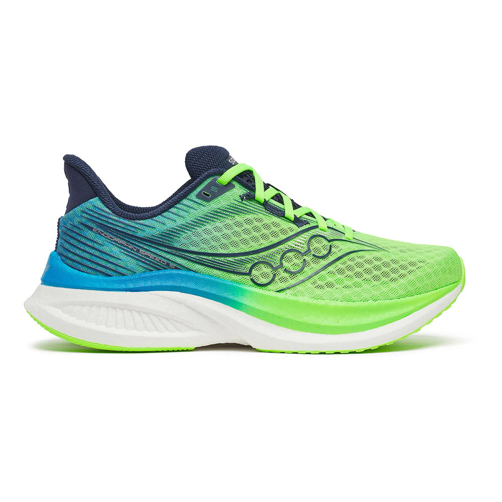 Men's Saucony Endorphin Speed 5, Slime/Cobalt, 12.5 D Medium
