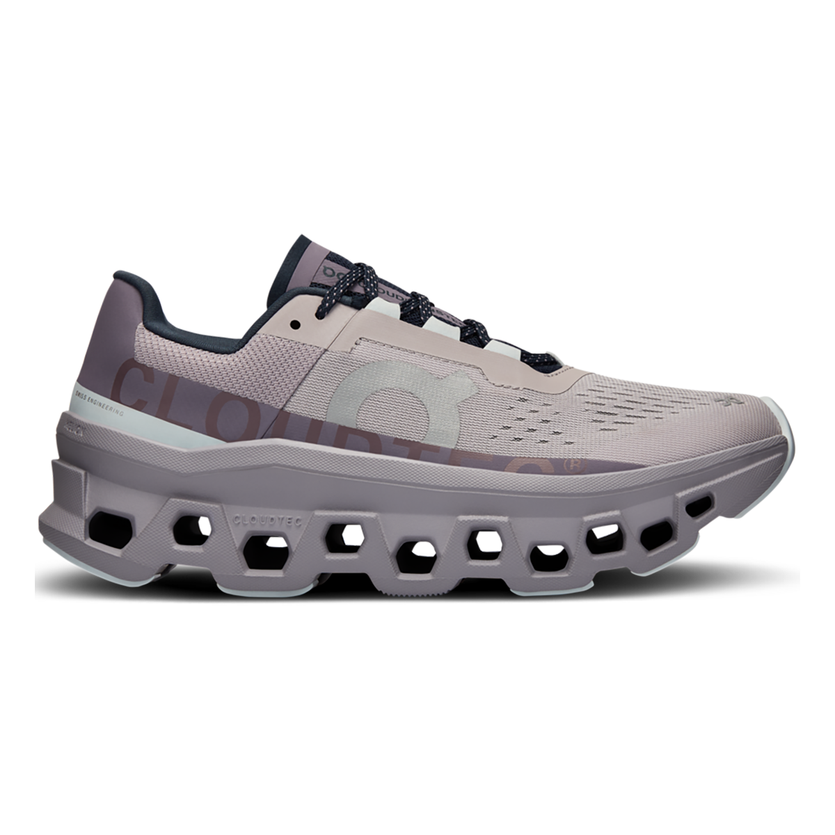 Women's On Cloudmonster, Pearl/Arctic, 5 B Medium