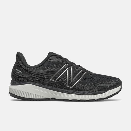 Women's New Balance Fresh Foam X 860v12, Black/White, 8.5 2A Narrow