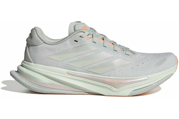 Women's Adidas Supernova Prima 2, Wonder Silver/Crystal Jade/Beam Orange, 7 B Medium