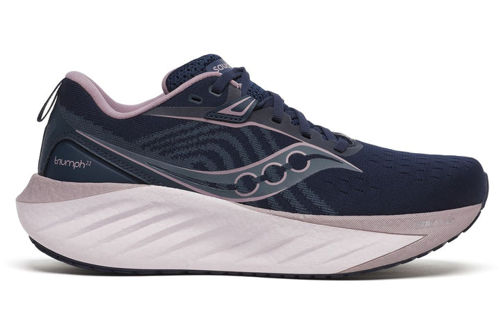 Women's Saucony Triumph 22, Navy/Dusk, 9.5 B Medium
